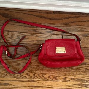 micheal kors red crossbody bag